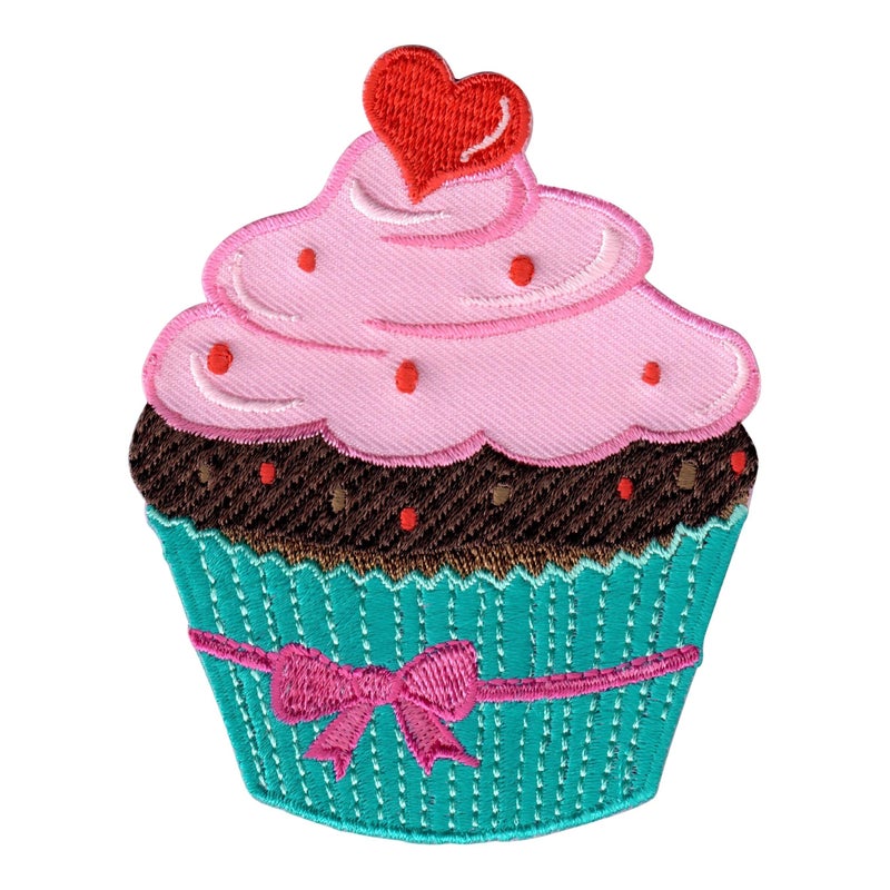 PatchMommy Cupcake Patch  Iron On/Sew On - Appliques for Kids Children